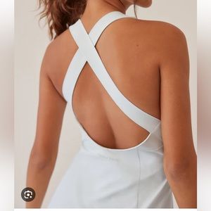 OUTDOOR VOICES cross back dress in arctic